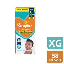 Producto - PAMPERS BABYSAN TALLE XG X 58