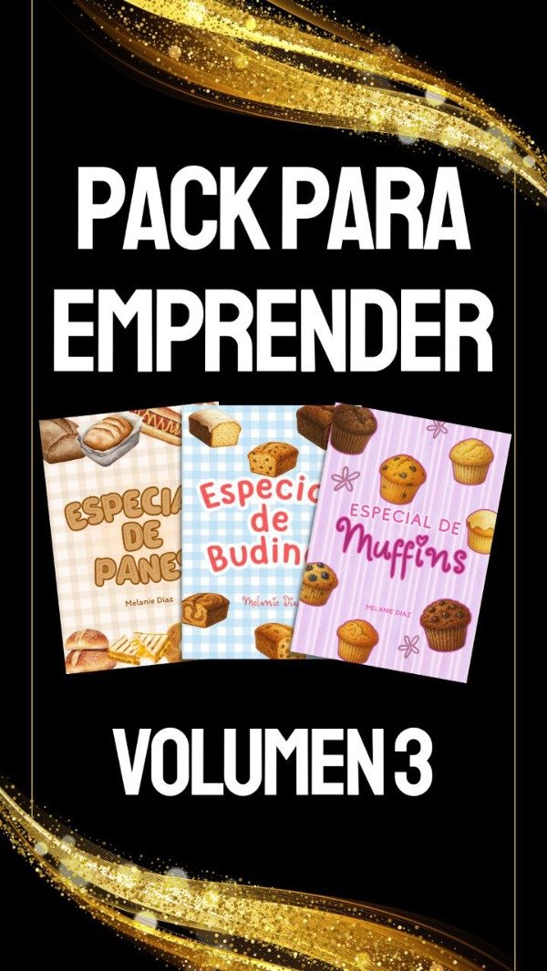 Producto - PACK EMPRENDEDOR Vol.3 / x3 RECETARIOS