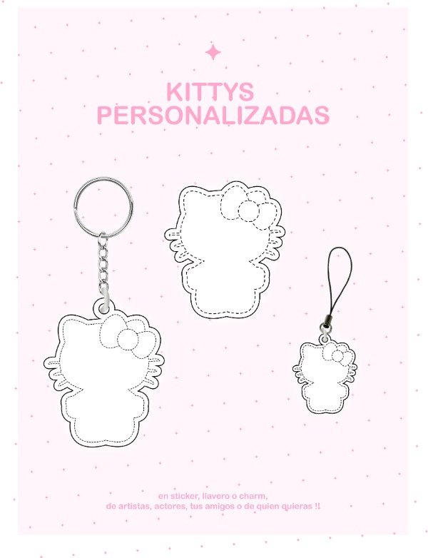 Producto - KITTY PERSONALIZADA (Sticker, Llavero, Charm)