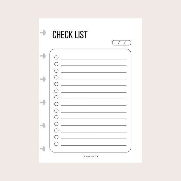 Producto - Repuesto A6 check list