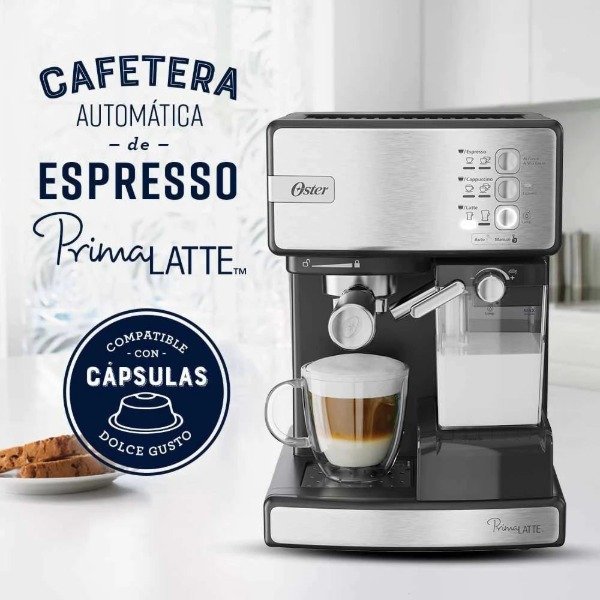 Producto - CAFETERA EXPRESSO PRIMA LATTE SILVER OSTER