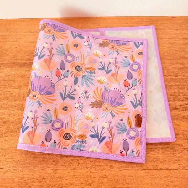 Producto - FUNDA para CARPETA Nro 3 Diseño Floral Violeta