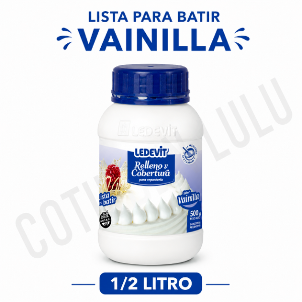 Producto - CREMA RELLENO Y COBERTURA VAINILLA LEDEVIT 500g