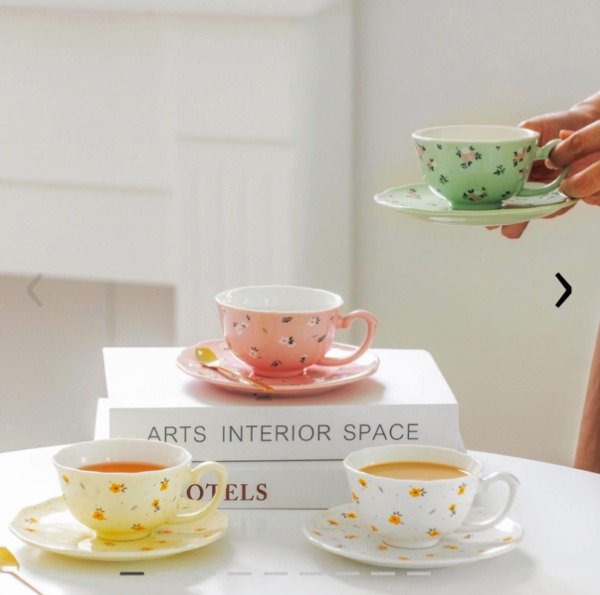 Producto - SET DE TAZA Y PLATO DE CERAMICA