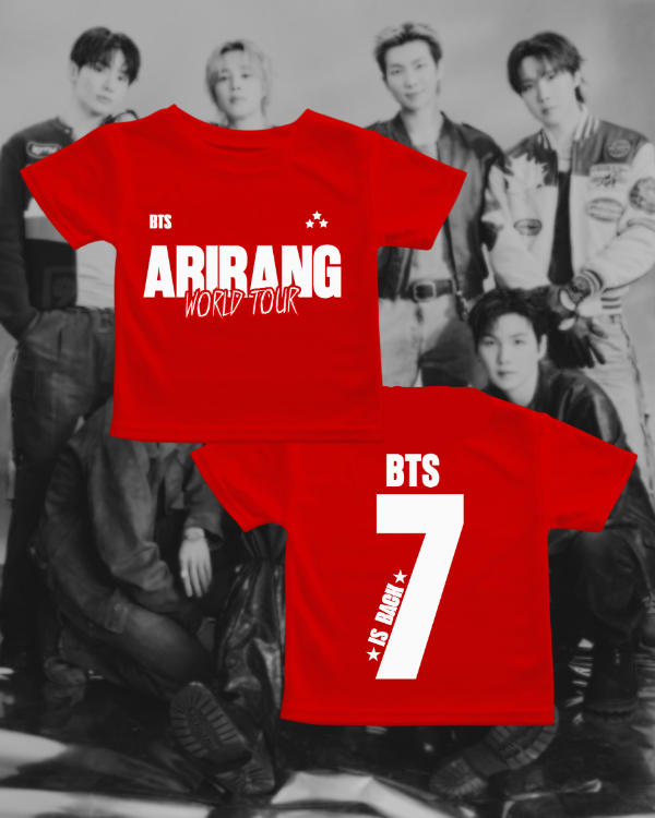 Producto - IS BACK BTS- Baby tee roja