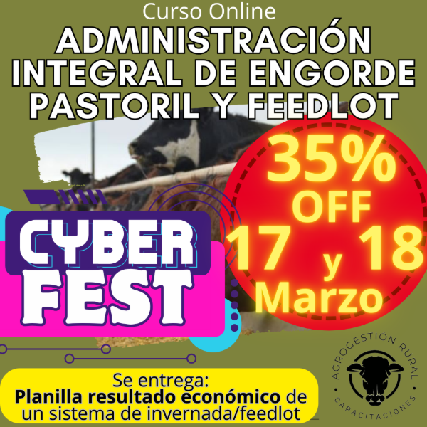 Producto - Curso Online: Administración Integral de Engorde Pastoril y Feedlot
