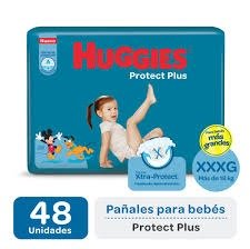 Producto - HUGGIES PROTECT PLUS TALLE XXXG X 48