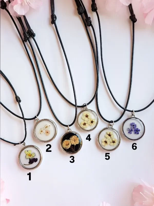 Producto - Collar Flor resina III - 0