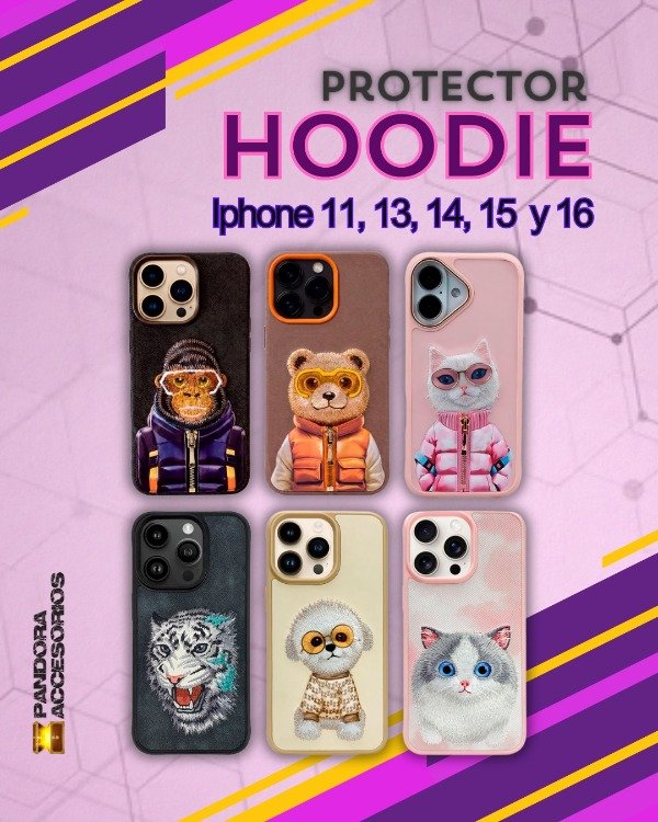 Producto - Funda Hoodie 3D Diseño Iphone 15 Pro - 0
