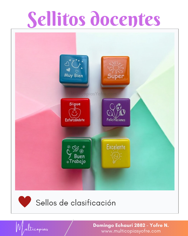 Producto - sellitos docentes