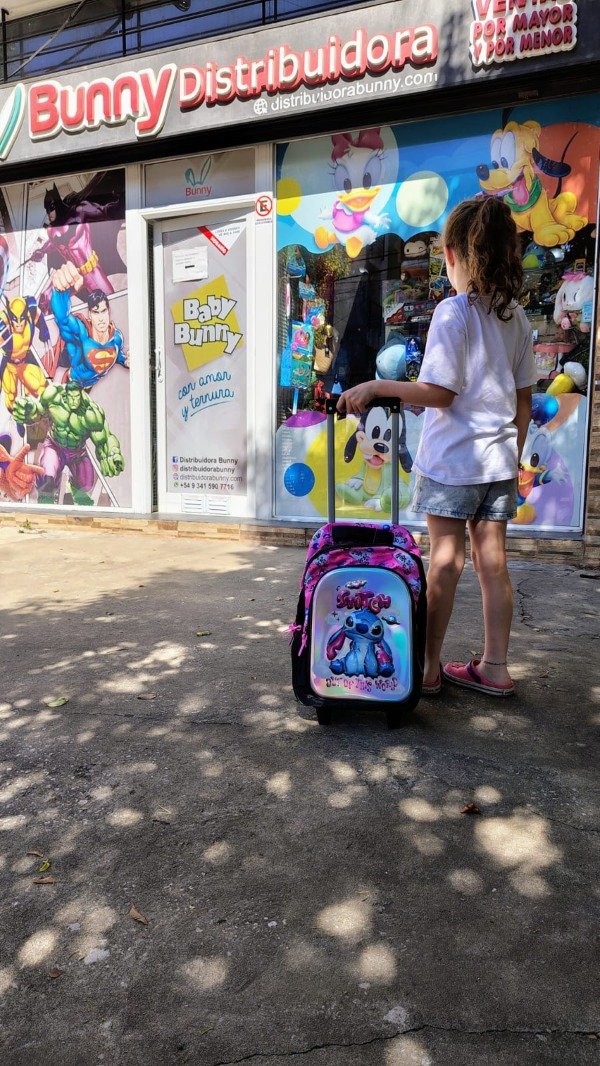Producto - Stitch Cute 3D - Mochila Carro 17"