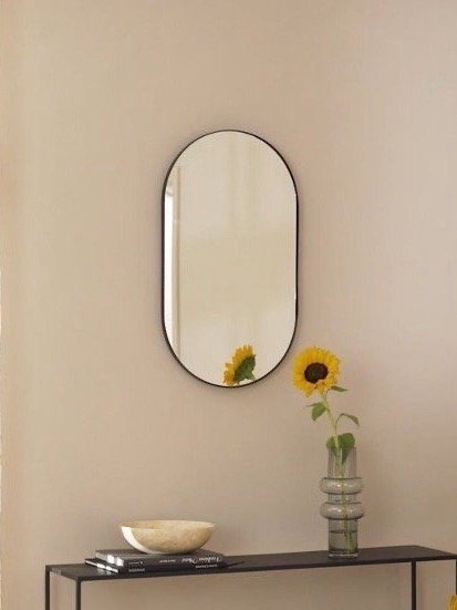 Producto - Espejo doble medio punto marco pvc - medidas chicas