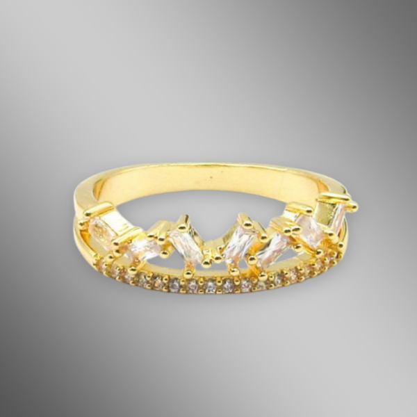 Producto - ANILLO DOBLE PIEDRAS -ACERO DORADO-SHAR2000-1321159-ZGT