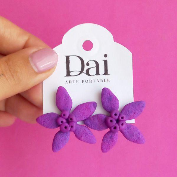 Producto - Aros Liz Violeta