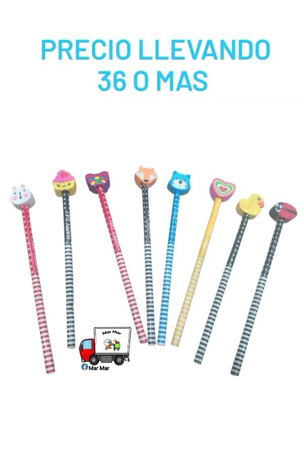 Producto - Lápiz con goma (cantidad)