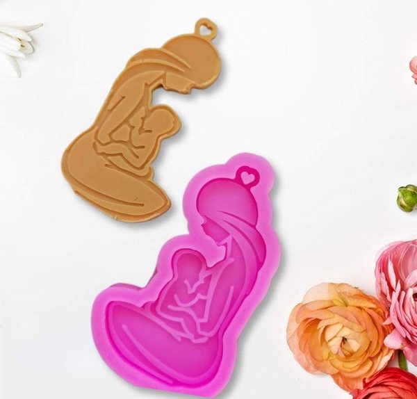 Producto - MOLDE SILICONA PERFUMERO MADRE E HIJO