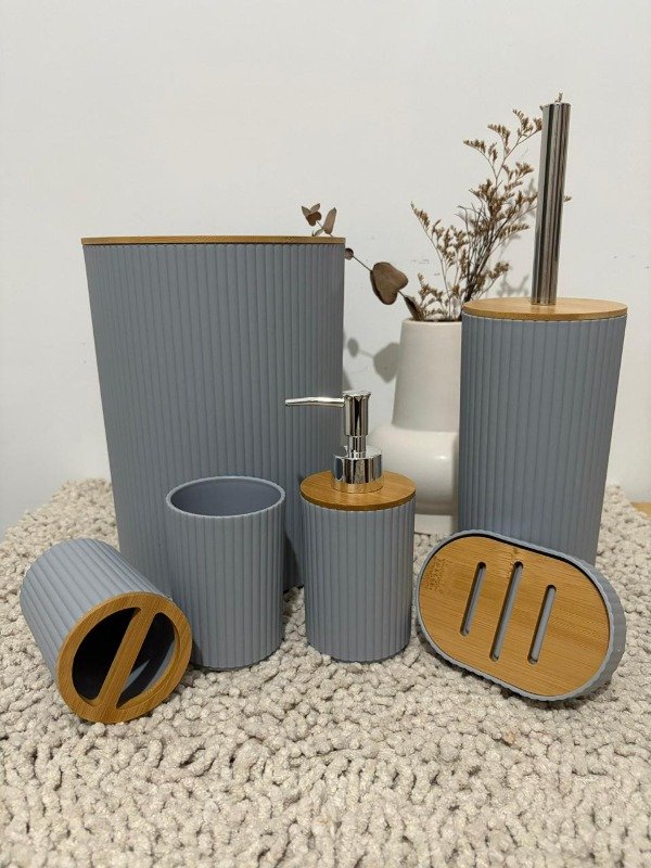 Producto - Set de Baño Roma Grey x6 pz