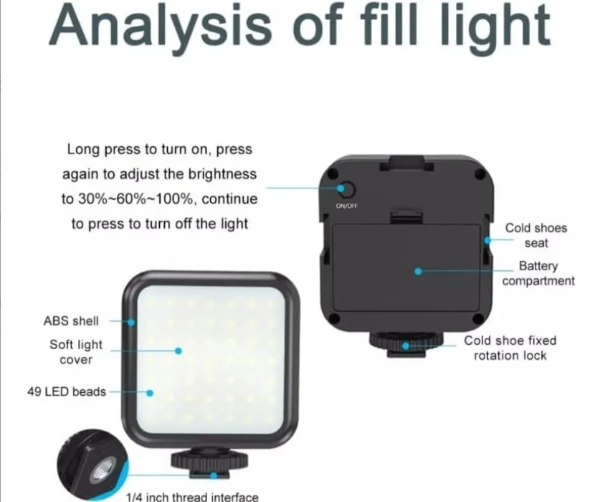 Producto - kit para streaming y vlogging estabilizados tripode con led y micrófono - 7