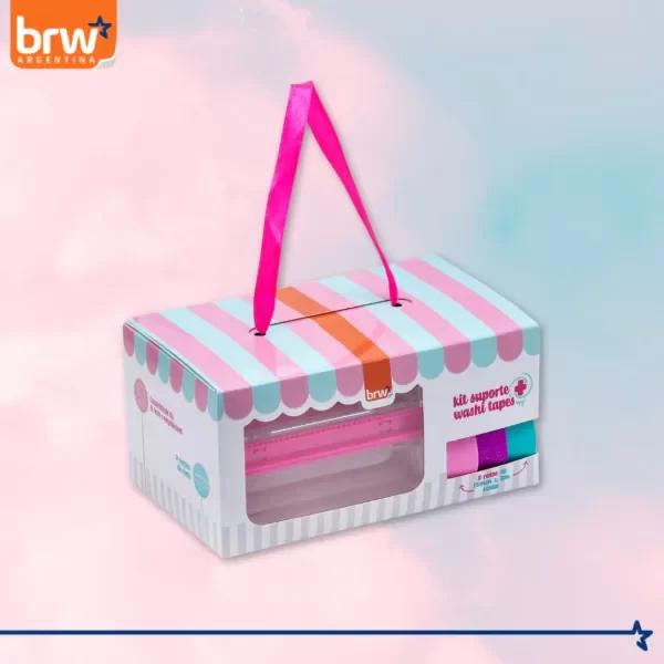 Producto - Kit Washi Tape + Soporte Línea Tutti Frutti