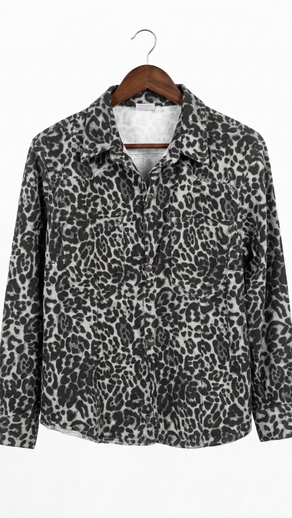 Producto - Camisaco Gabardina Animal Print