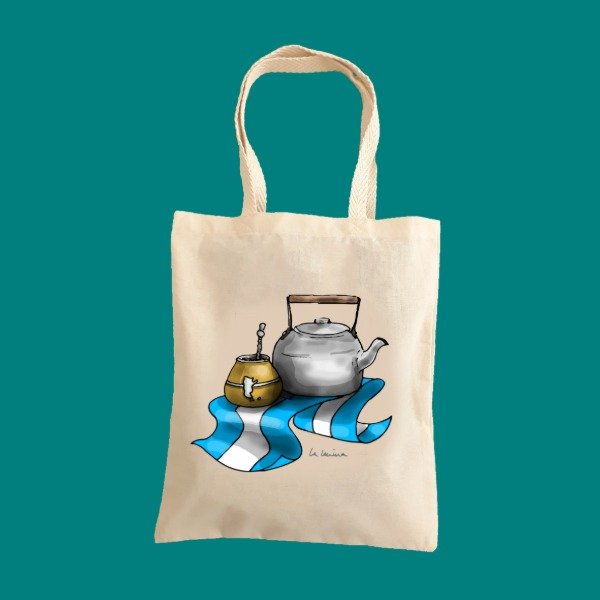 Producto - Tote Bag "Pava mate y bandera"