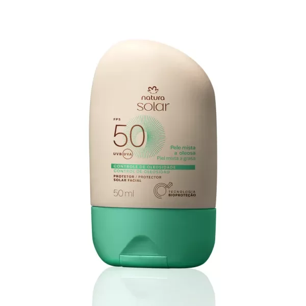 Producto - Protector solar facial fluido FPS 50 - 50 ml - Natura solar