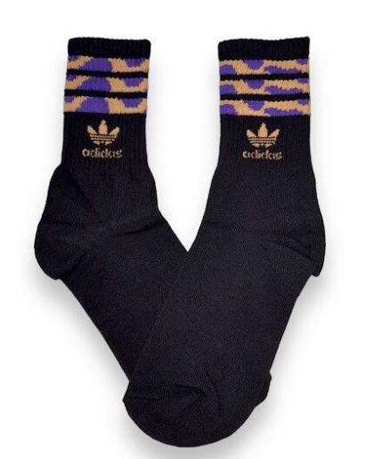 Producto - Media Adidas violeta/amarillo
