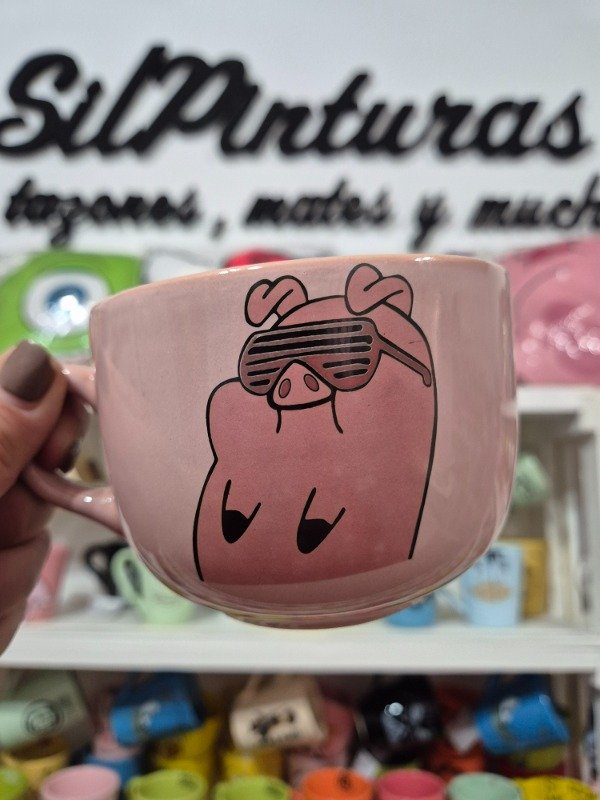 Producto - Tazoncito chancho Pato con lentes