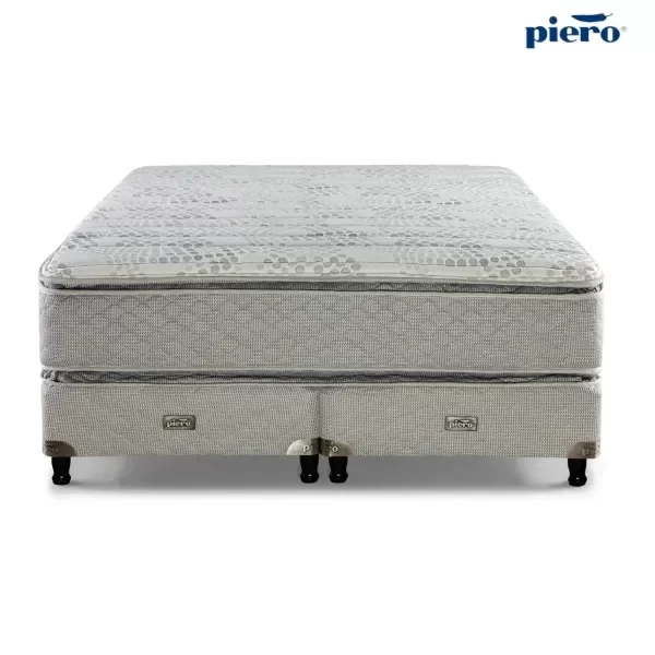 Producto - Sommier y Colchón Piero Montreaux Doble Pillow Top 200x160 +2 almoh. regalo - 1
