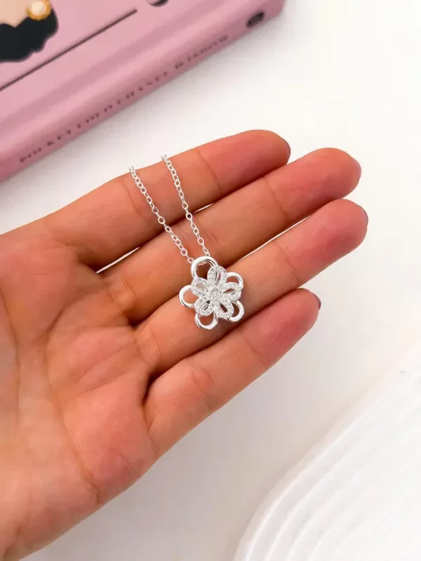 Producto - Collar Silver Floraliz