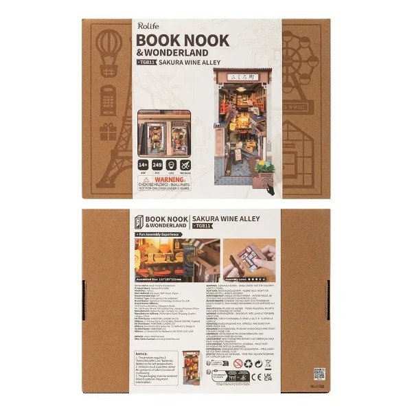 Producto - Robotime Rolife Callejón del Vino Sakura (Sakura Wine Alley) TGB11 - 5