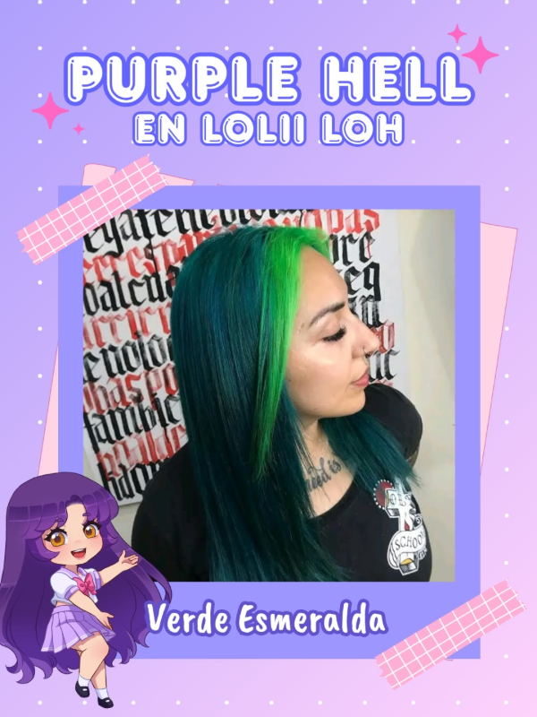 Producto - Tintura Verde Esmeralda Vegana Fantasia - Marca Purple Hell - 0