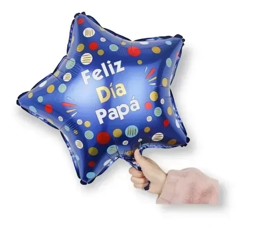 Producto - GLOBO METALIZADO FORMA ESTRELLA DIA DEL PADRE