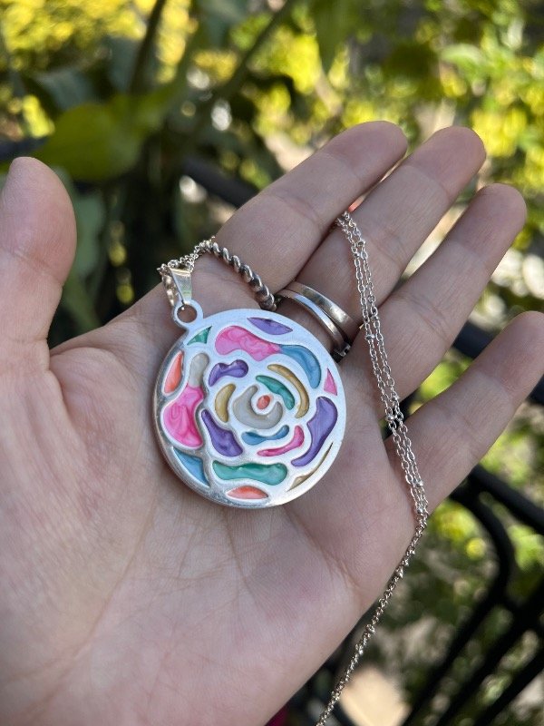 Producto - Color acero blanco rosa esmaltada