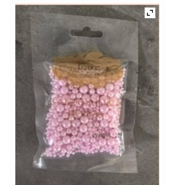Producto - Perla comestible mix rosa