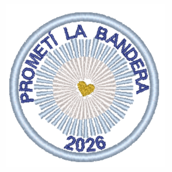 Producto - Matriz de Bordado - Promesas a la Bandera 2026 - Modelo 4 - Estilo ITH - 2