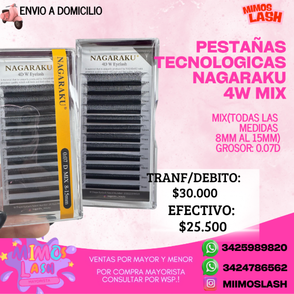 Producto - PESTAÑAS TECNOLOGICAS 4W MIX NAGARAKU