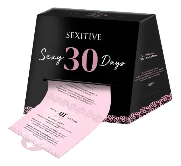 Producto - JUEGO EROTICO SEXITIVE PARA PAREJAS DESAFIOS SEXUALES DURANTE 30 DIAS