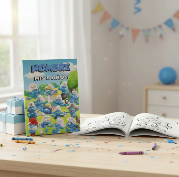 Producto - Libro Imprimible Colorear Los Pitufos Editable