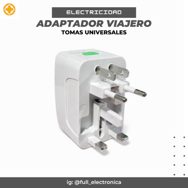 Producto - Adaptador Viajero - Tomas universales