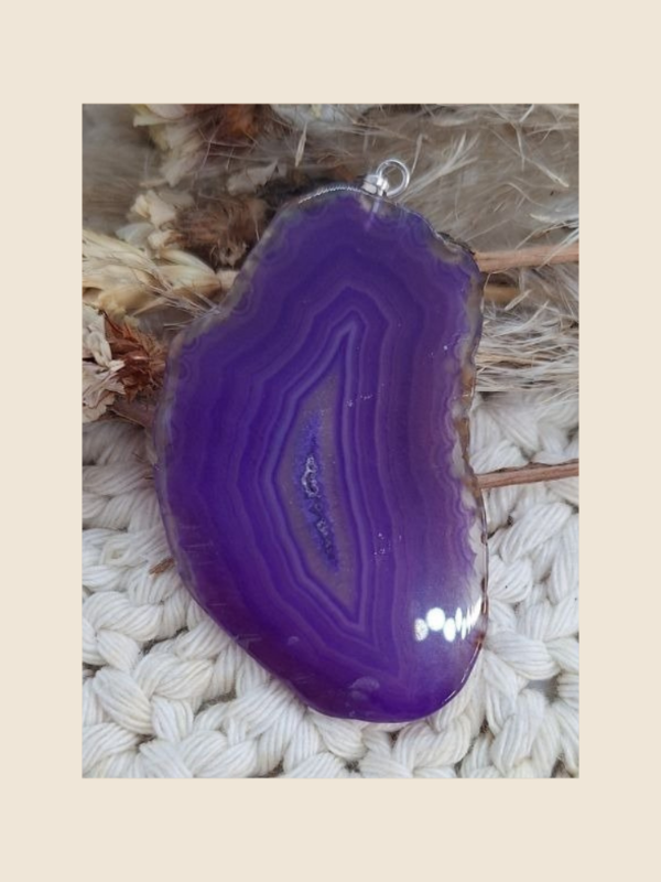 Producto - Dije chapa ágata violeta