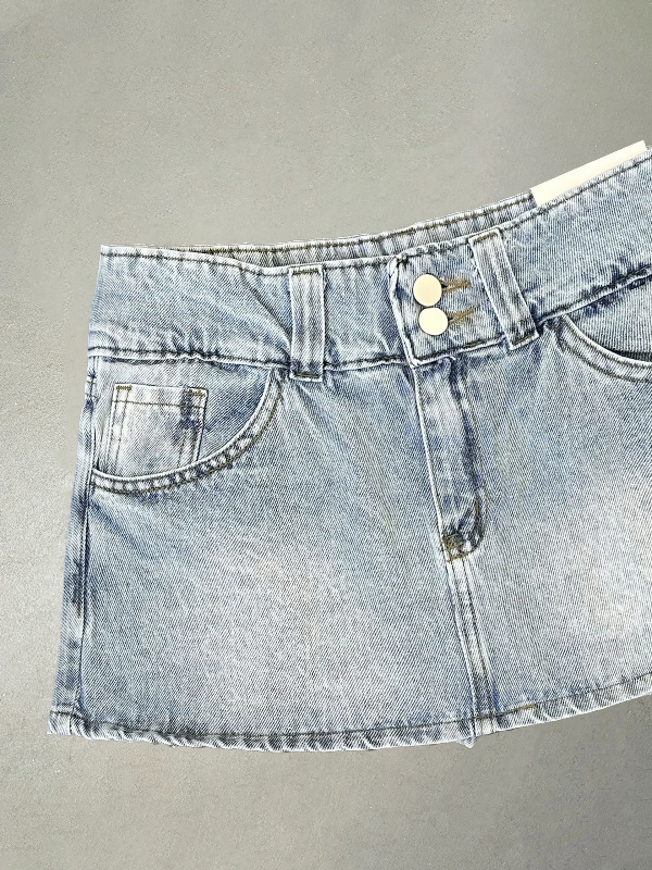 Producto - MINI SKORT BUTTONS CELESTE - 2