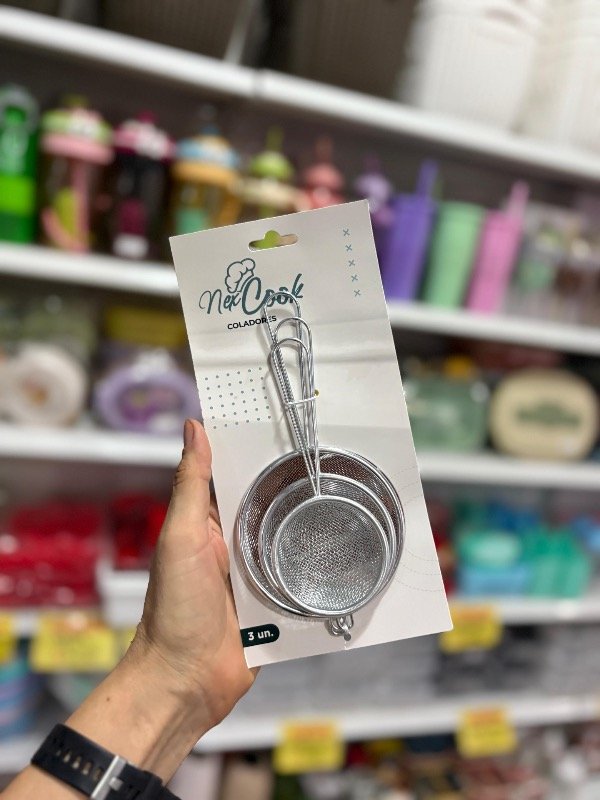 Producto - Set X3 Coladores Metalicos 37496