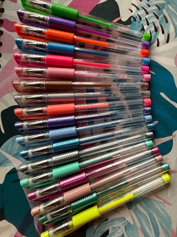 Producto - 18 lapiceras de colores roller gel