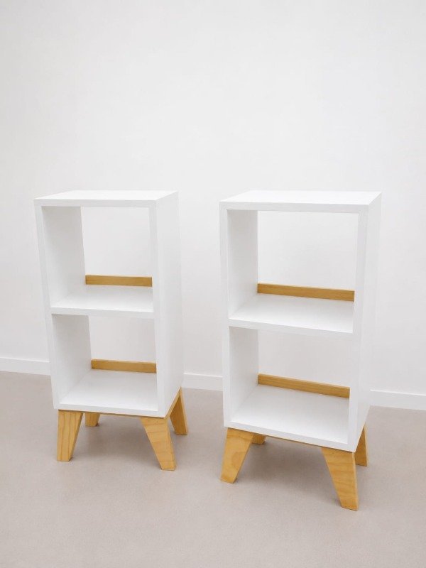 Producto - Combo 2 mesitas de luz nórdicas 65x32x20cm (POR ENCARGUE)