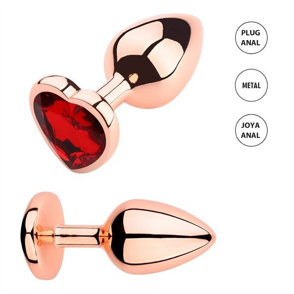 Producto - Plug Corazón Dorado Rose S
