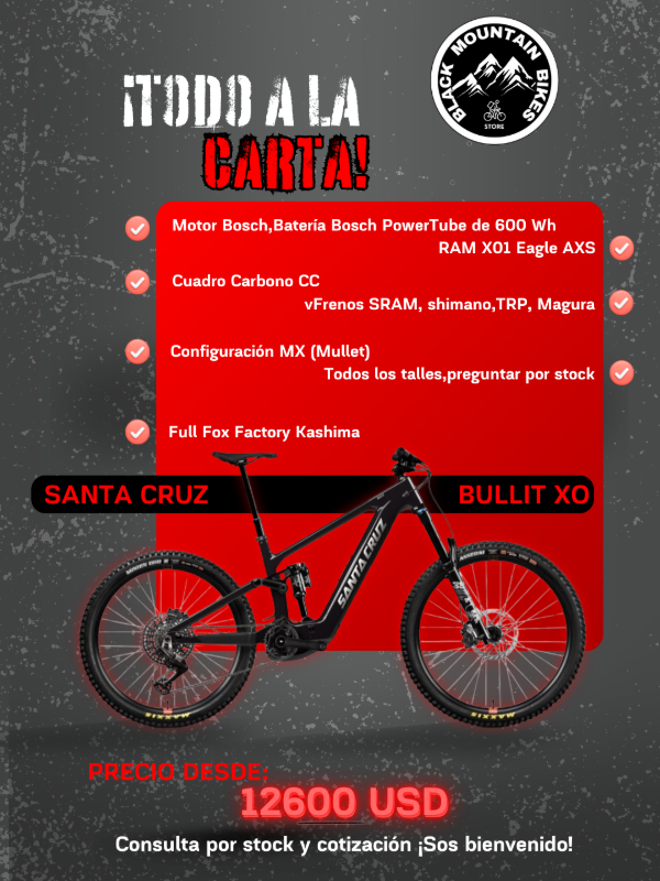 Producto - SANTA CRUZ BULLIT CC X01 AXS - Armados Personalizados / Todos los Talles