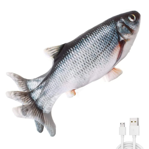 Producto - JUGUETE PLUSH Pez Grande con Movimiento y carga usb Mizrahi