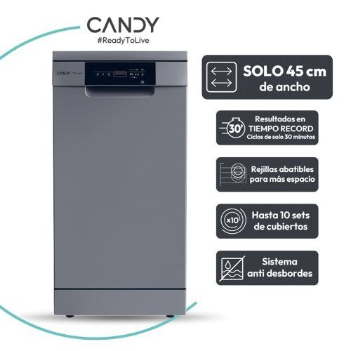 Producto - Lavavajillas Candy - 10 Cubiertos 45 CM Inverter