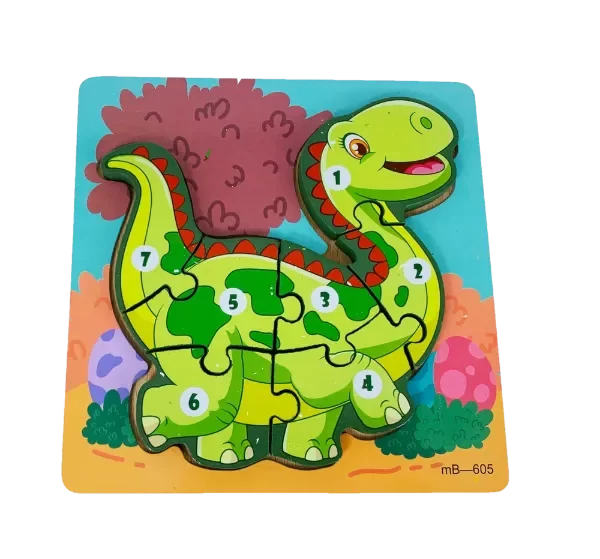 Producto - ROMPECABEZA NUMEROS DINO